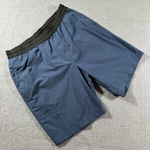 Banana Republic Mens Navy‎ Blue Performance Shorts 9" Size Medium Activewear